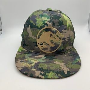 Jurassic Park Boy's Youth Camo Dinosaur Logo Snapback Hat